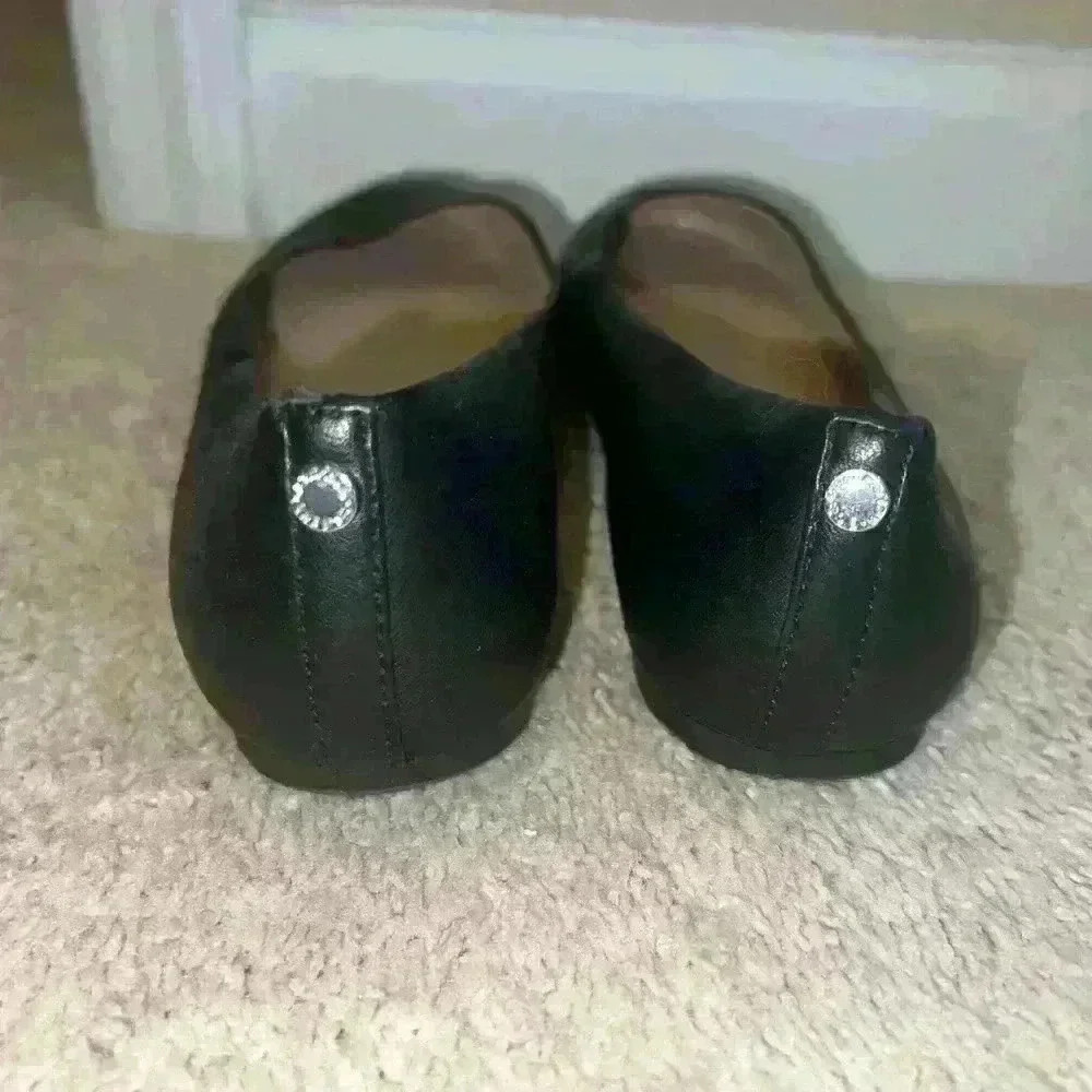 BCBG Black Leather Flats - Picture 3 of 4